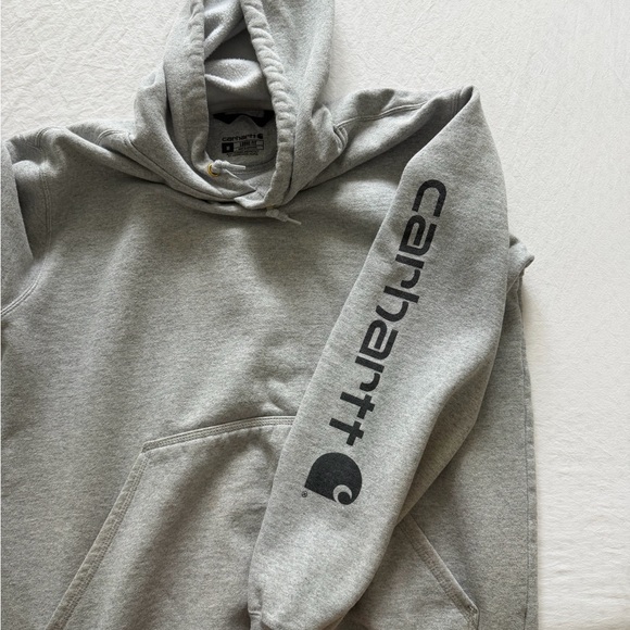 Carhartt Men's Gray Hoodie Sweater - Picture 4 of 5